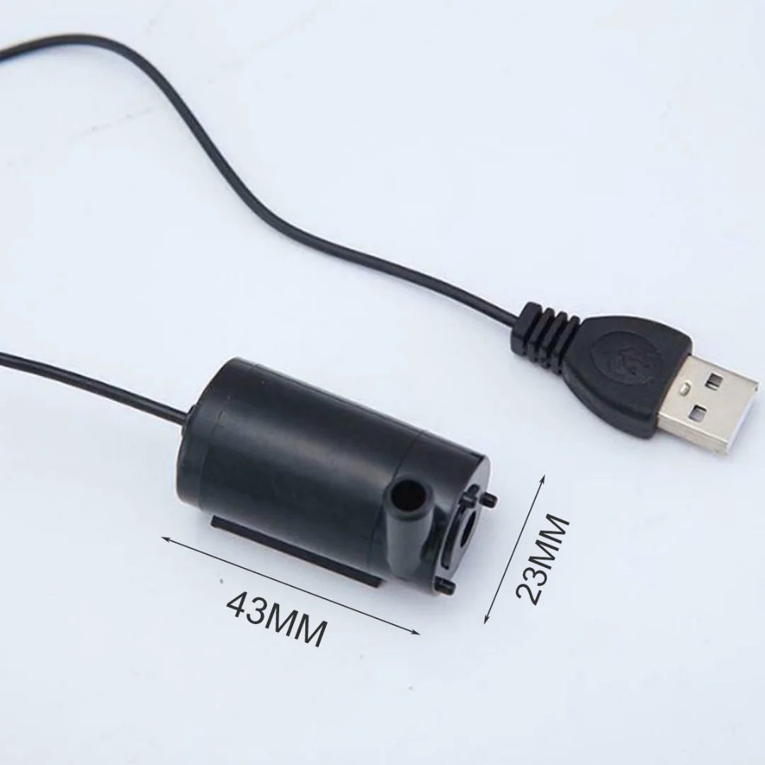 AISITIN USB Submersible Pump 1m Line DC Low Voltage Ultra-quiet Micro