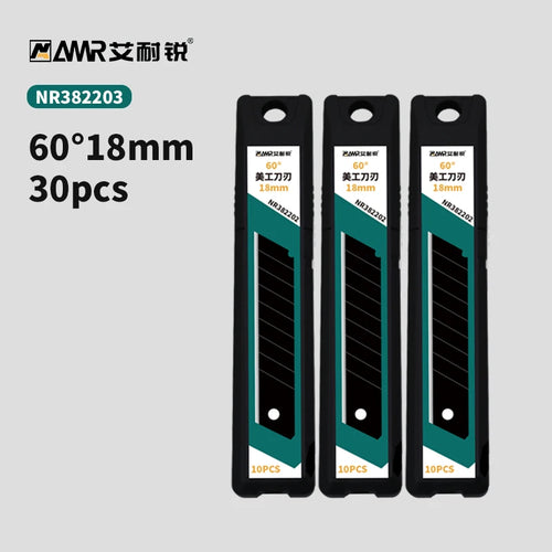 AMR 10//30/50 PCS Replaceable Knife Blade 18mm/9mm Width Metal For