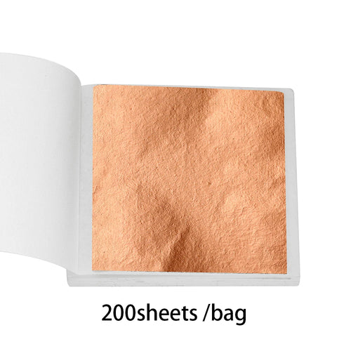 100-200sheets Imitation Gold Foil Paper Leaf Gilding DIY Epoxy Resin