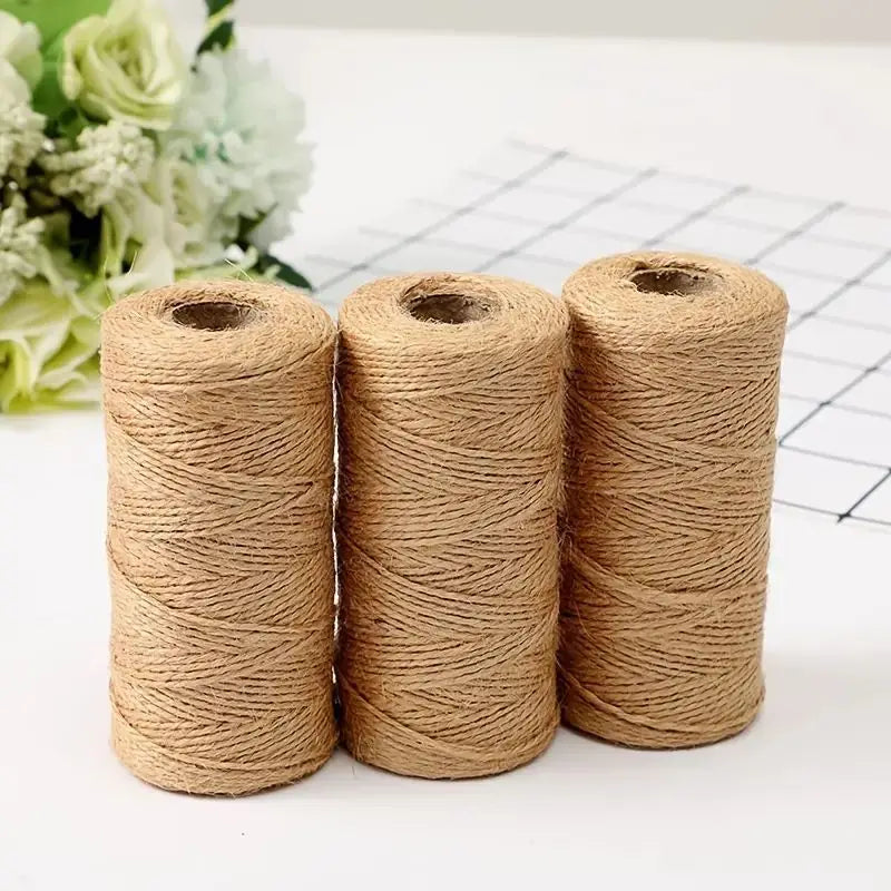 1pc 109 Yards Jute Rope, Jute Twine String, Hemp Cord For DIY Craft,