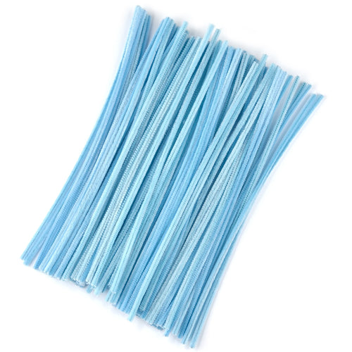 100pcs Chenille Stems Toys DIY Strips Twist Bar Anvil Wire Craft Pipe