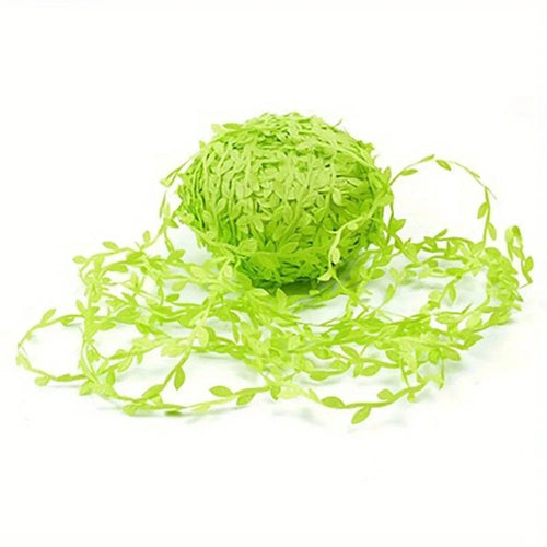 10Meter Silk Leaf-Shaped Handmake Artificial green Leaves For Wedding
