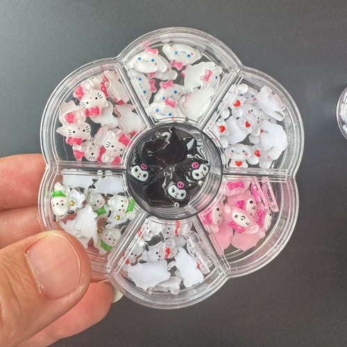 120PCS/70PCS Kawaii Sanrio Mini Nail Art Accessories Stickers
