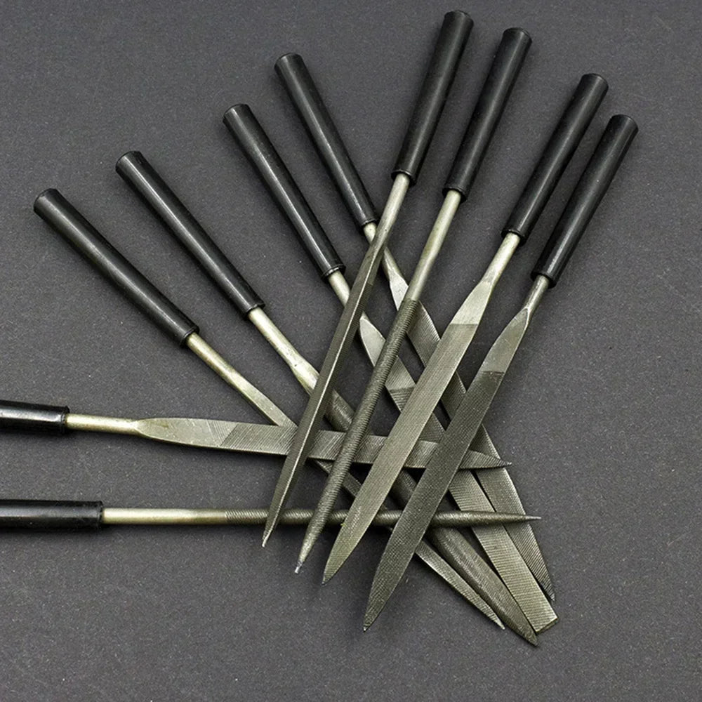 5/10PCS 3x140mm Needle File Set Diamond Jewelry Craft Tool Metal Glass
