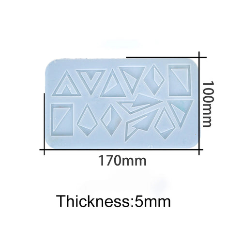 Earring Pendant Silicone Mold Epoxy Resin Jewelry Making Molds Heart