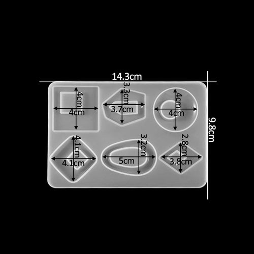Earring Pendant Silicone Mold Epoxy Resin Jewelry Making Molds Heart