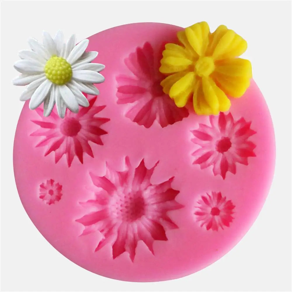 3D Flower Silicone Molds Fondant Craft Cake Candy Chocolate Sugarcraft