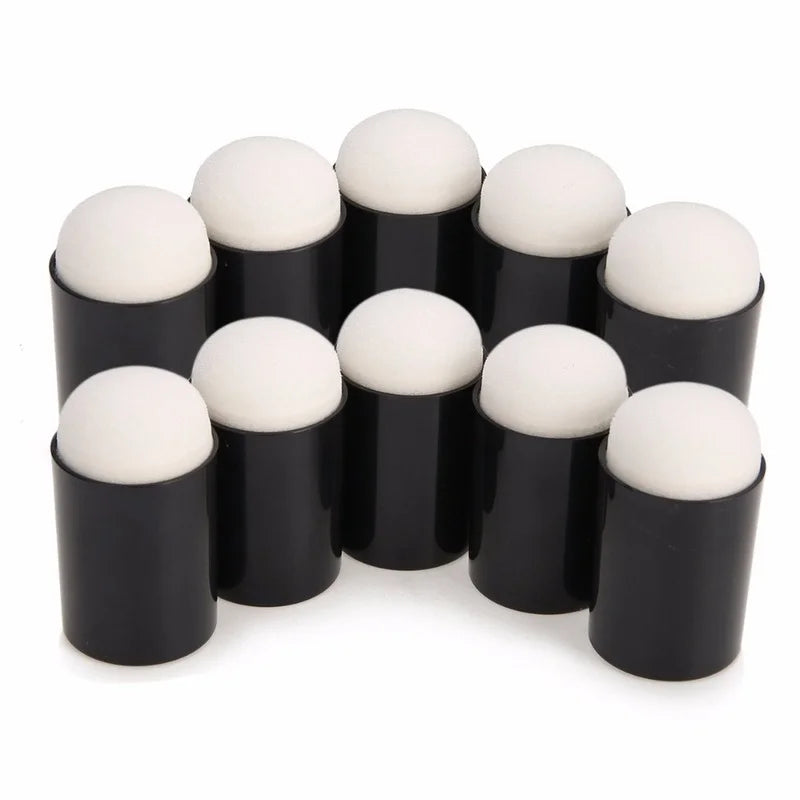 10pcs Finger Sponge Case Daubers Foam for Apply Painting Ink Stamping