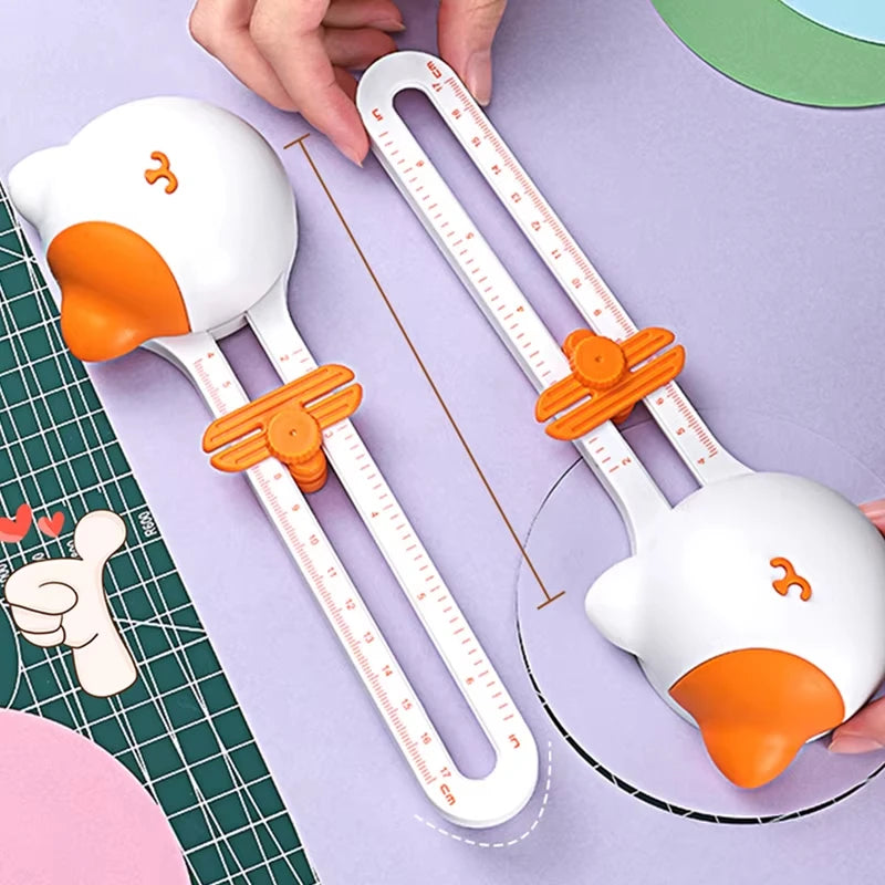 360-Degree Precision Circle Cutter - Stainless Steel Paper Trimmer For