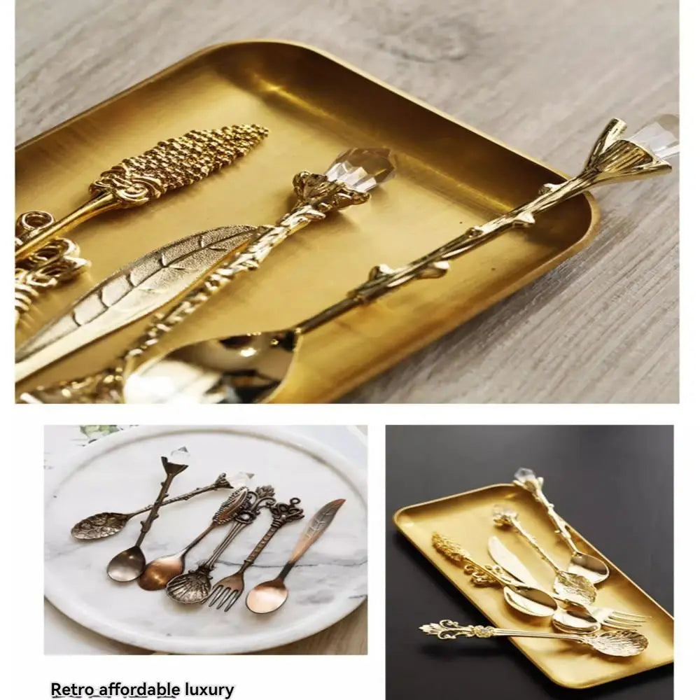 6pcs Vintage Palace Coffee Spoon 6pcs Set Ice Cream Spoon Jam Spoon