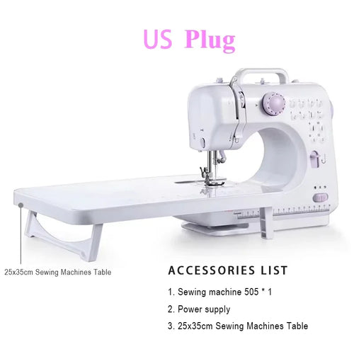 Portable Sewing Machine for Beginners Mini Electric Household Crafting