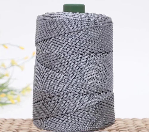 3mm Colored Cotton Cord Twisted Woven Rope Hollow Thread Craft