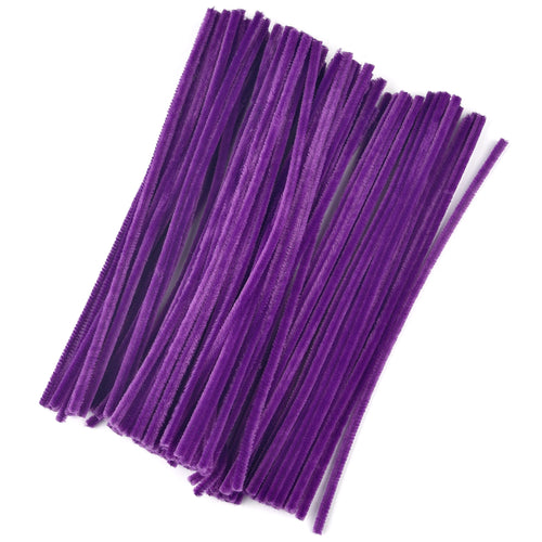 100pcs Chenille Stems Toys DIY Strips Twist Bar Anvil Wire Craft Pipe