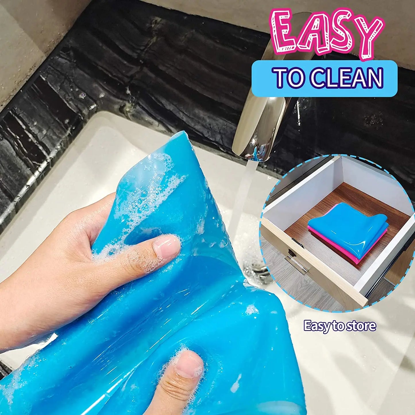 15.7" x 11.7" Large Silicone Sheet for Crafts Jewelry Casting Mold