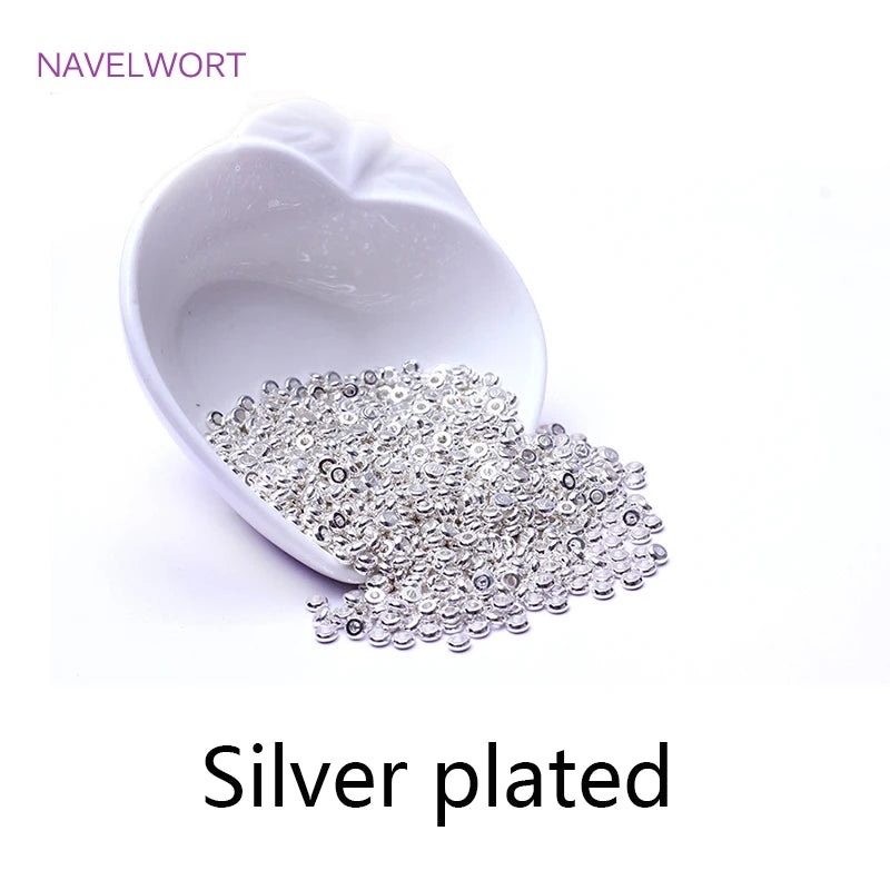18k Gold Plated Spacer Beads For Bracelet Making,Separators For
