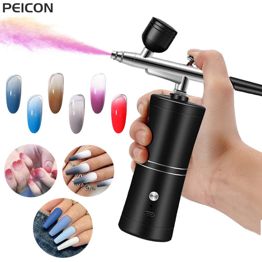 Airbrush Nail With Compressor Portable AirBrush Compressor Kit For