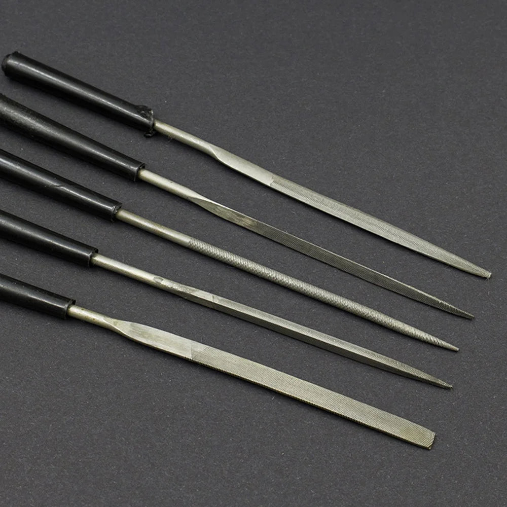 STONEGO Needle Files Set, 5PCS/10PCS, 3x140mm, for Jewelers, Diamond