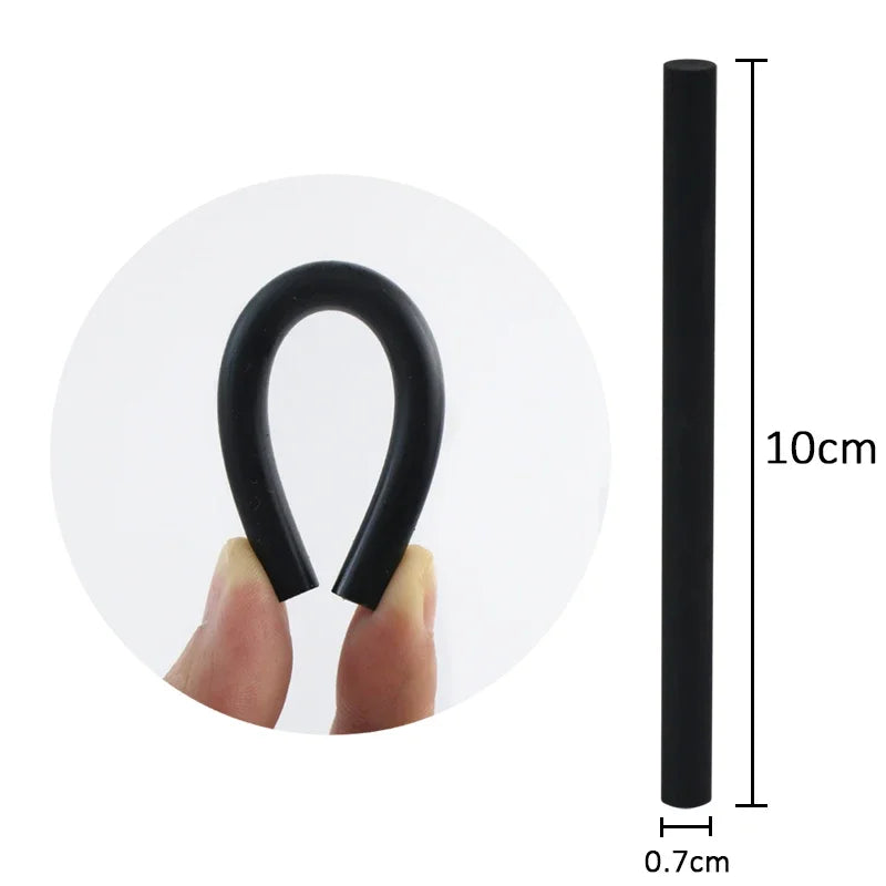 T TOVIA 60pcs/120pcs Black Hot Melt Glue Sticks for Hot Melt Glue Gun