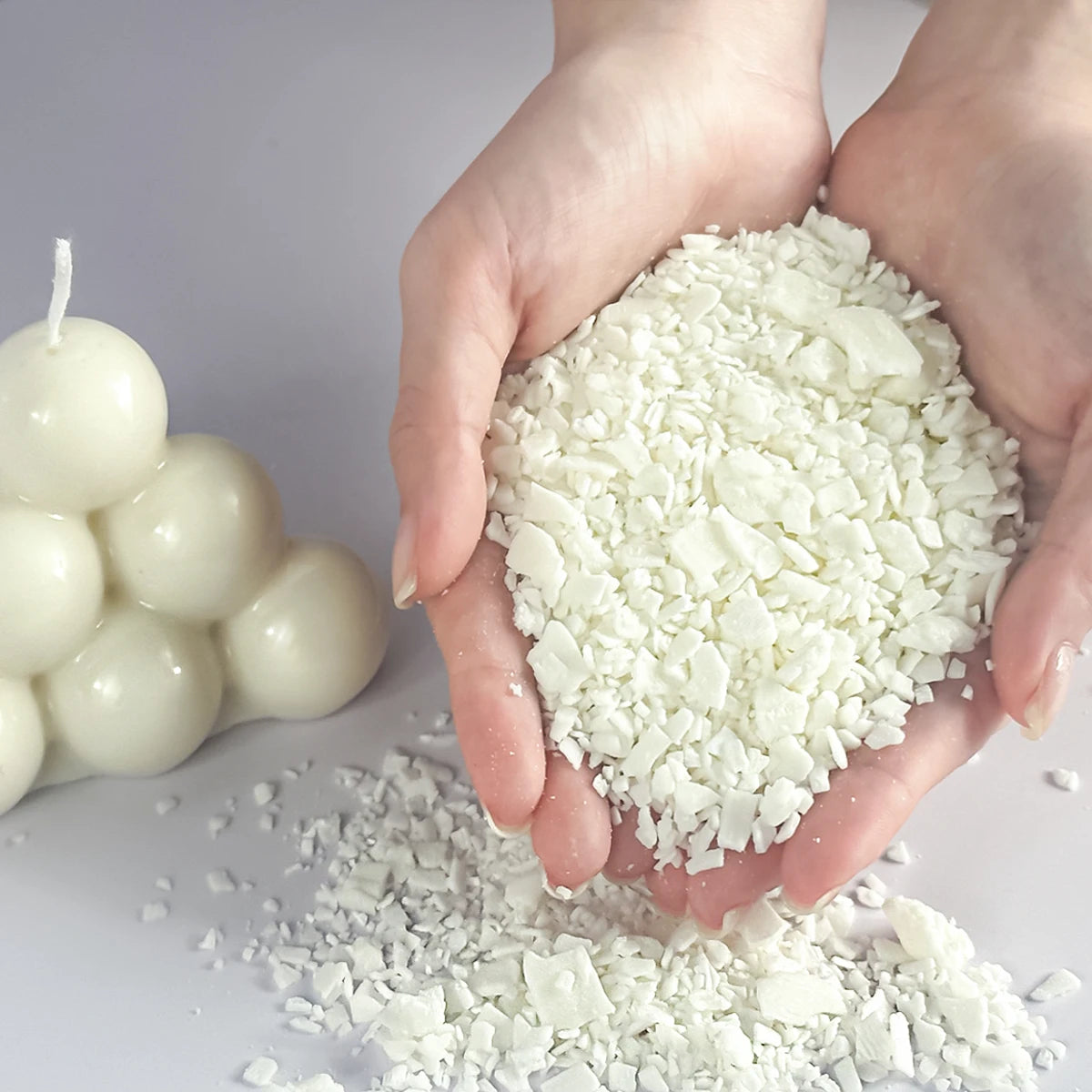 500g/1kg Pure Soy Wax Paraffin Material Pre-Soy Wax-Core Pigments