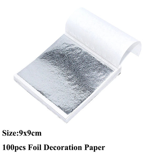 100pcs Imitation Gold Sliver Copper Foil Paper DIY Resin Candle