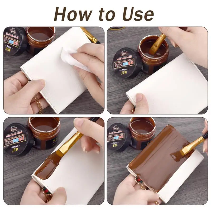 Vegetable Tanned Leather Pigment 50g/Bottle Coloring DIY Leather