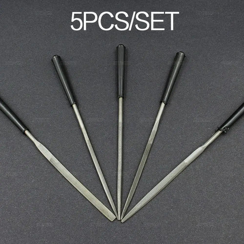 STONEGO Needle Files Set, 5PCS/10PCS, 3x140mm, for Jewelers, Diamond