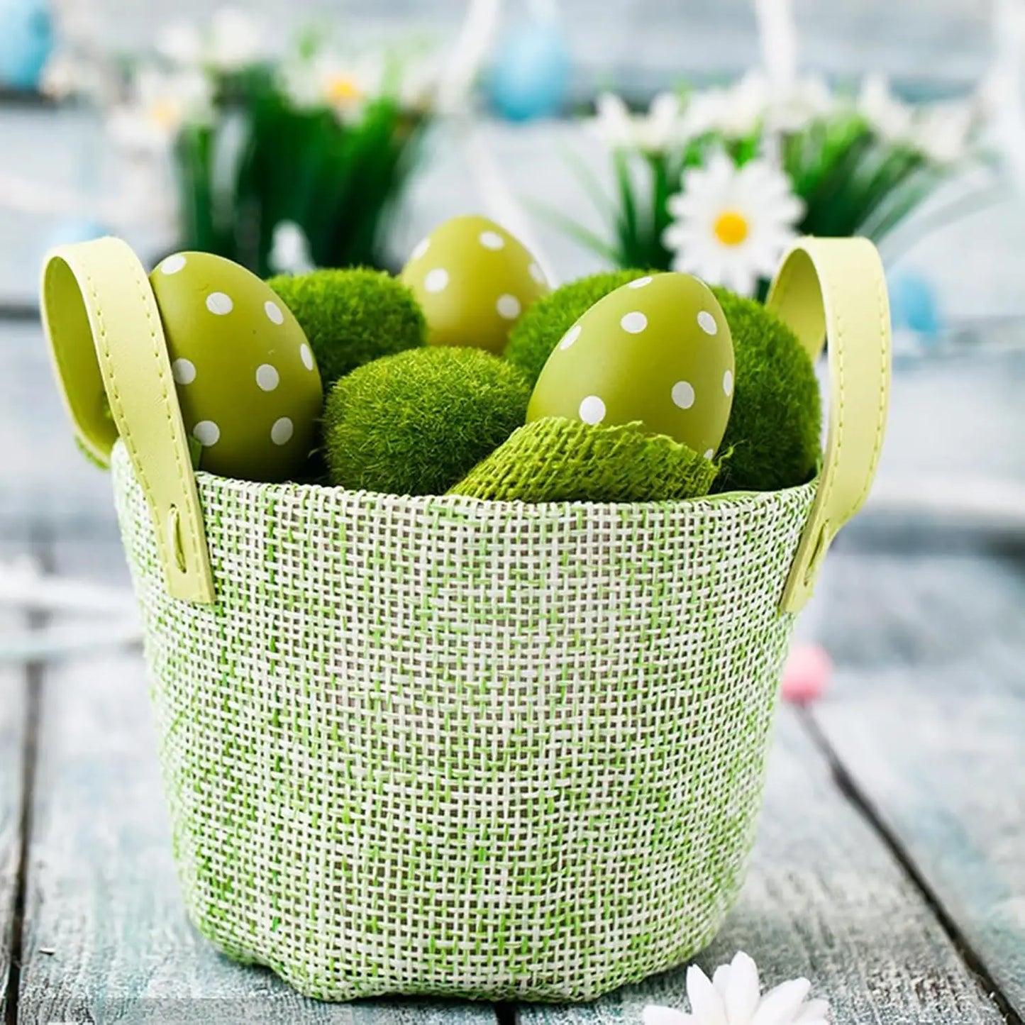 10Pcs Simulation Moss Stone Artificial Moss Rocks Ball Fake Green
