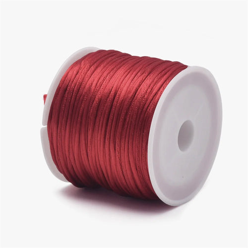1.5mm Crafts Satin Rattail Cord String from Nylon for Chinese Knot,