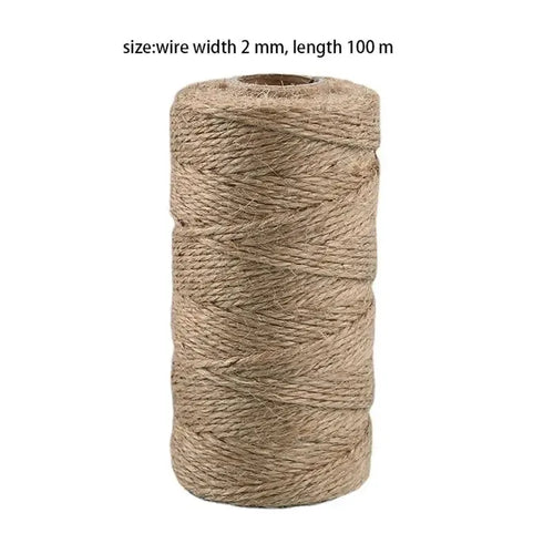 1pc 109 Yards Jute Rope, Jute Twine String, Hemp Cord For DIY Craft,