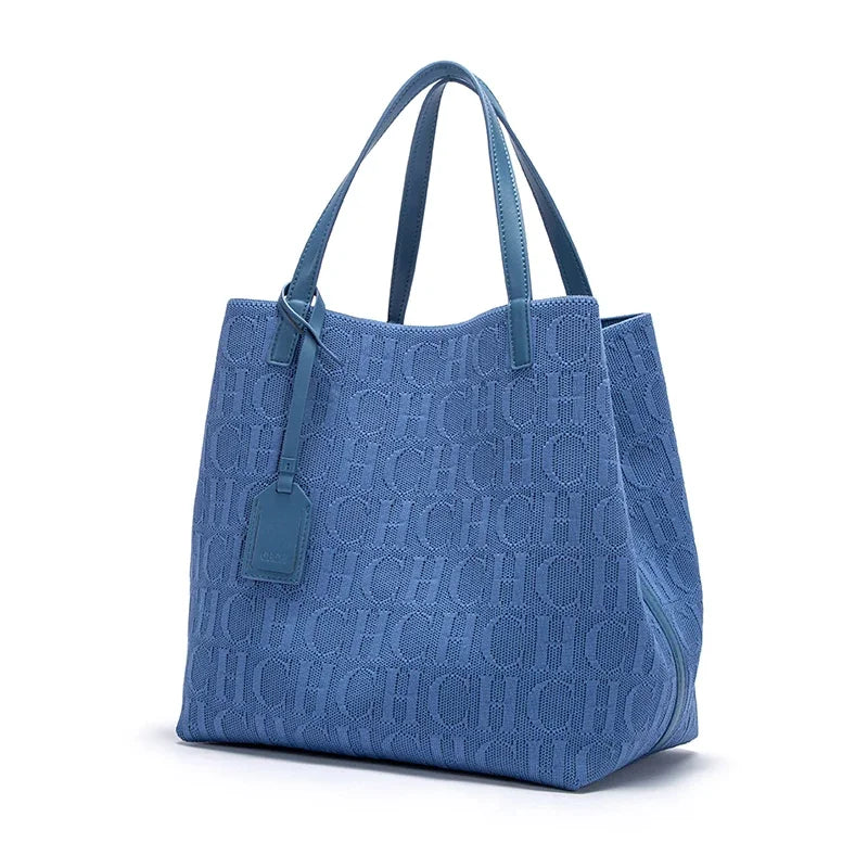 CH Ladies Shoulder Bag Fashion Classic New Pure Color Outer Pocket