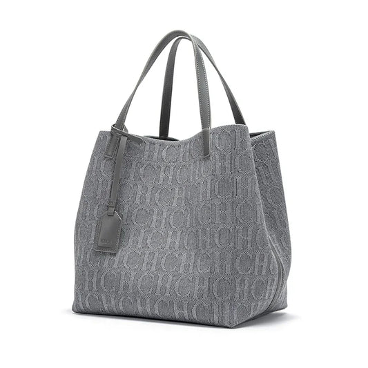 CH Ladies Shoulder Bag Fashion Classic New Pure Color Outer Pocket