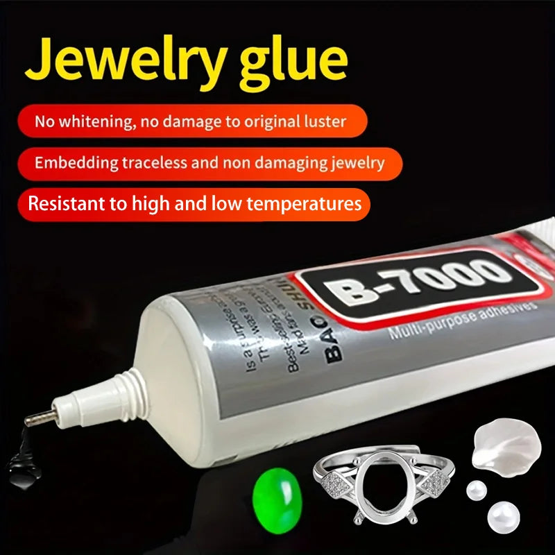 1pc B7000 transparent glue,with precision nib,rhinestone