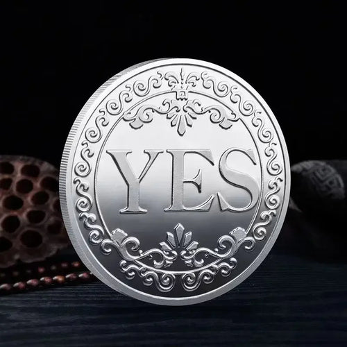 1PC Bronze Yes Or No Commemorative Coin Souvenir Non-Currency Game