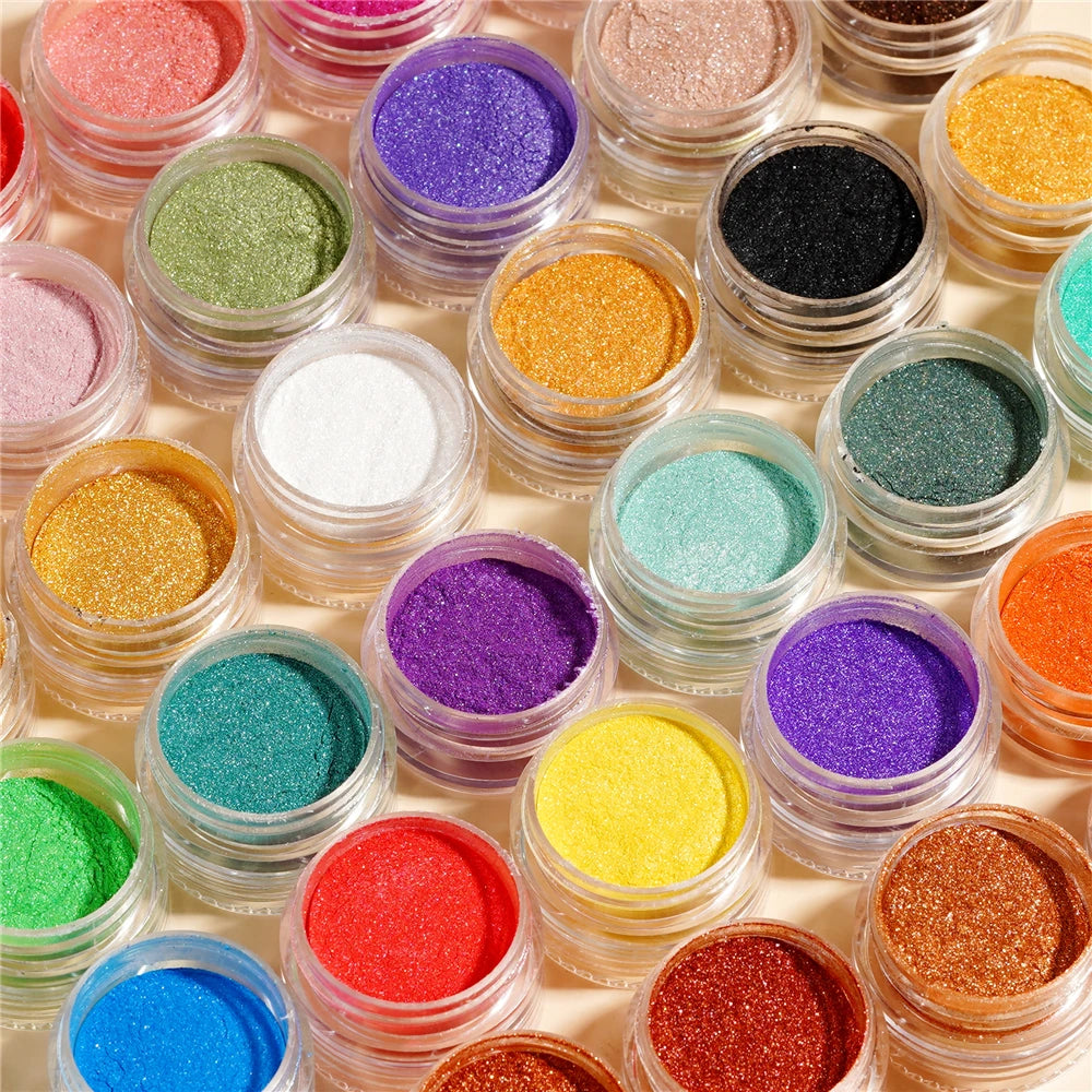 6Colors/Set Pearl Powder Pigment Resin Mold Colorant Dye Pearlescent
