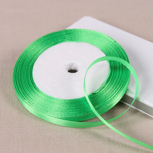 25yards/roll 6mm Satin Ribbon DIY Handmade Crafts Fabric Christmas
