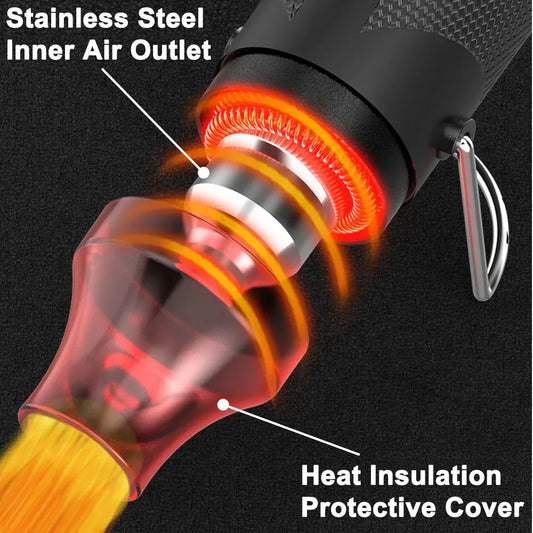Hot Air Gun Portable Mini Heater for DIY Craft Embossing Shrink