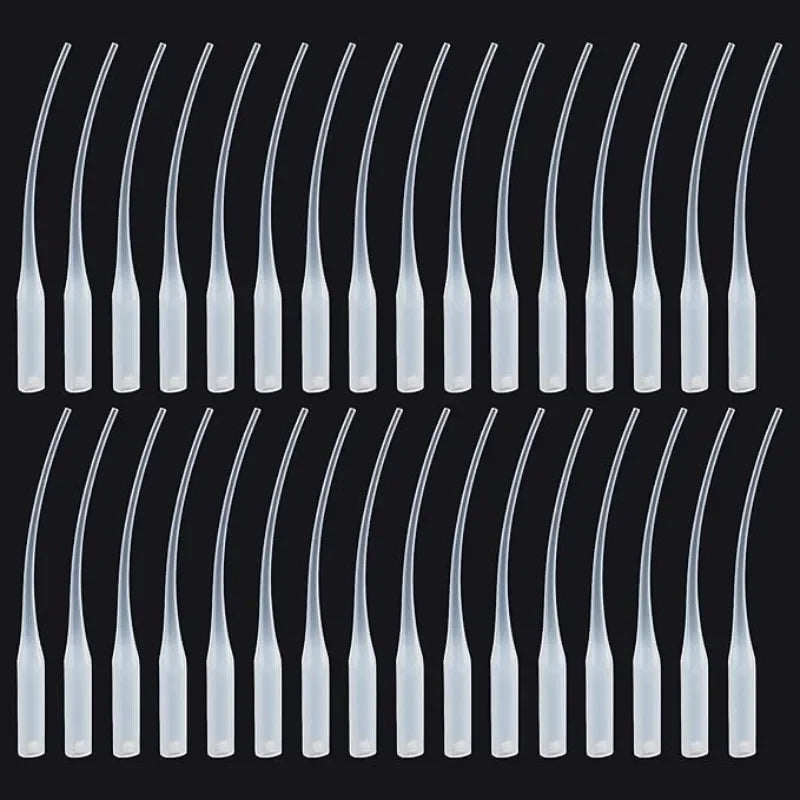 Glue Tips, 100pcs Plastic Glue Micro-Tips Glue Extender Precision CA