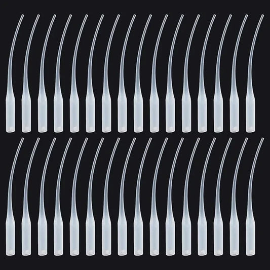 Glue Tips, 100pcs Plastic Glue Micro-Tips Glue Extender Precision CA