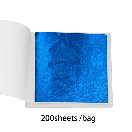 100-200sheets Imitation Gold Foil Paper Leaf Gilding DIY Epoxy Resin