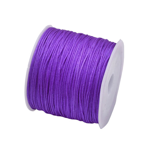 50Yds 0.8mm Crafts Nylon Cord For Jewelry Making Beading Braided Nylon