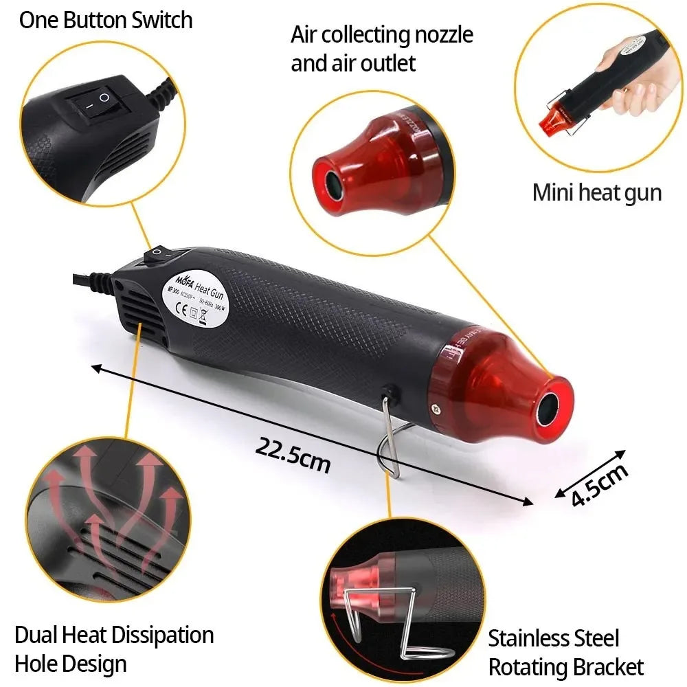 220/110V Hot Air Gun DIY Tool Heat Electric Power Tool Mini Soldering