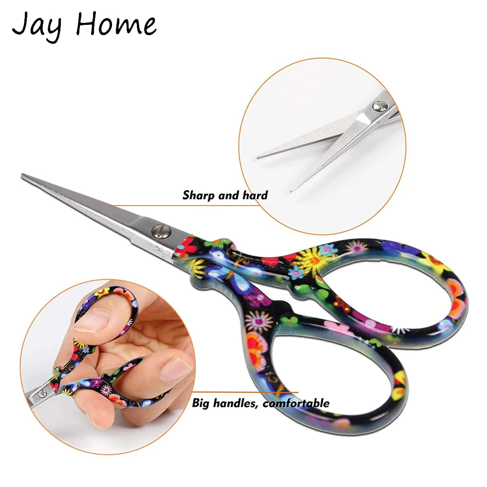 1PC Sharp Embroidery Scissors Sewing scissors with Leather Scissors