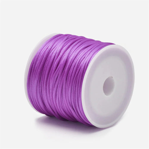 1.5mm Crafts Satin Rattail Cord String from Nylon for Chinese Knot,