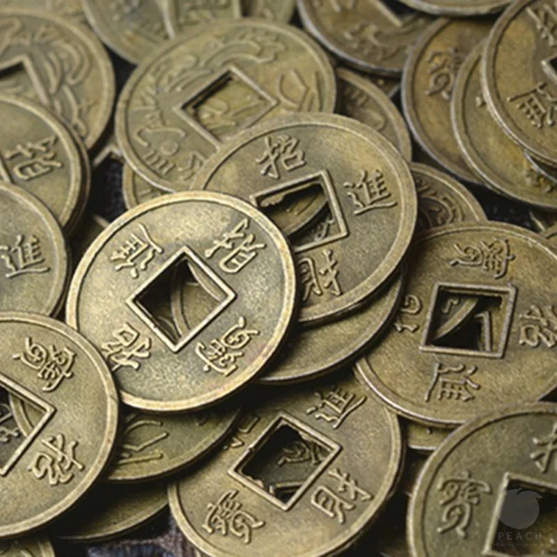 100 Pcs Antique Coins Craft Feng Shui Coins Ancient Chinese I Ching