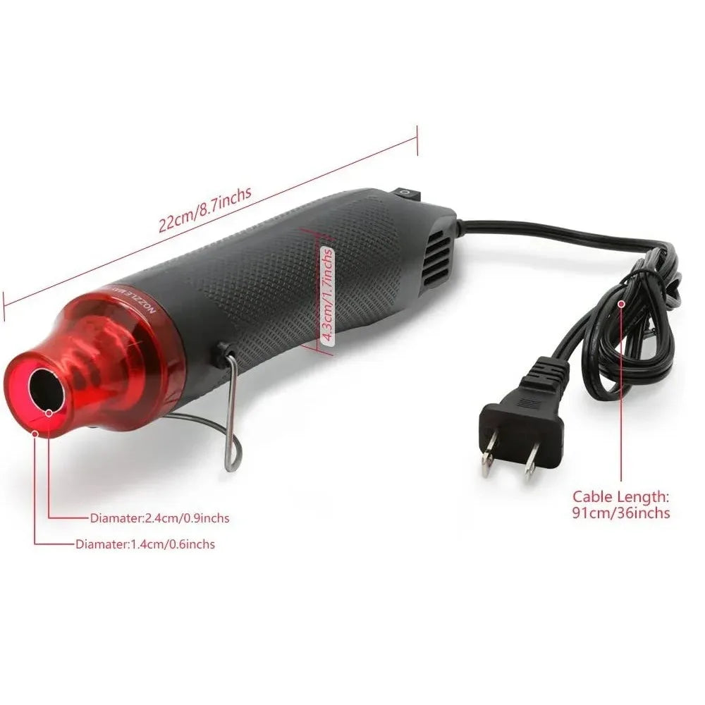 Hot Air Gun Portable Mini Heater for DIY Craft Embossing Shrink