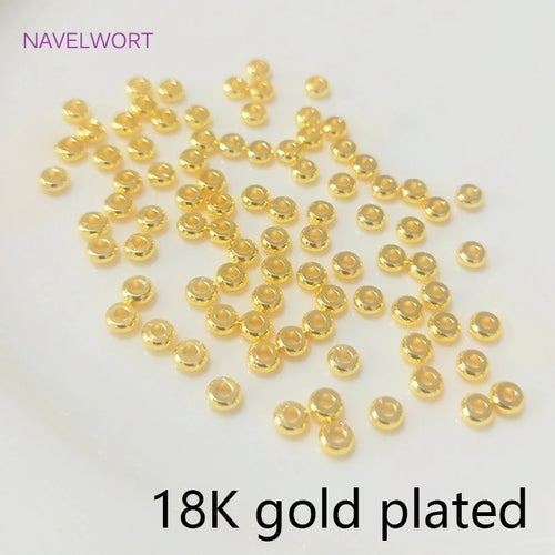 18k Gold Plated Spacer Beads For Bracelet Making,Separators For