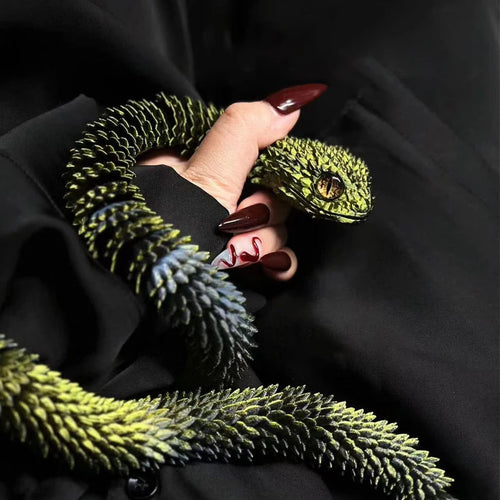 3D Printed Snake Movable Joint Simulation Snake Figurine Creative Home