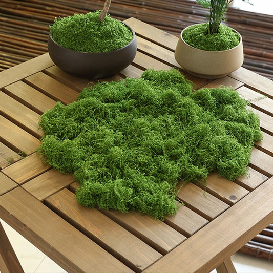 about 20g Artificial Green Plants Polyester Moss Grass Home Living