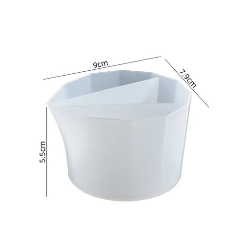 Split Cup For Paint Pouring,Reusable Fluid Art Split Cup Silicone