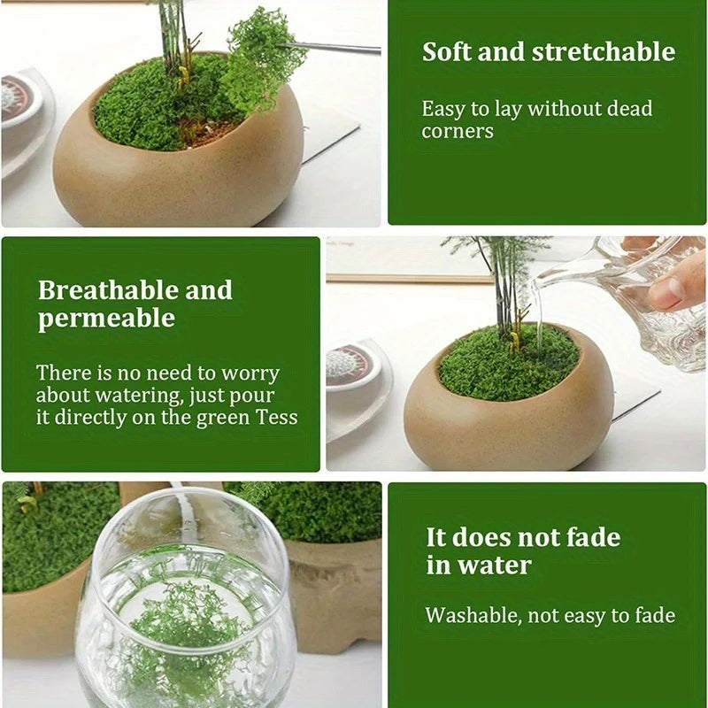 30/50/100g Green Artificial Moss Plant Fake Moss DIY Crafts Grass for